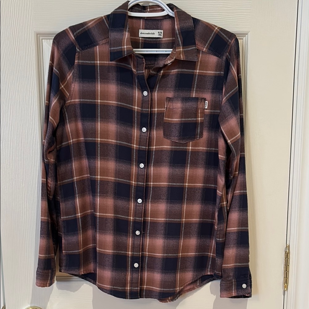Abercrombie kids Flannel Button up